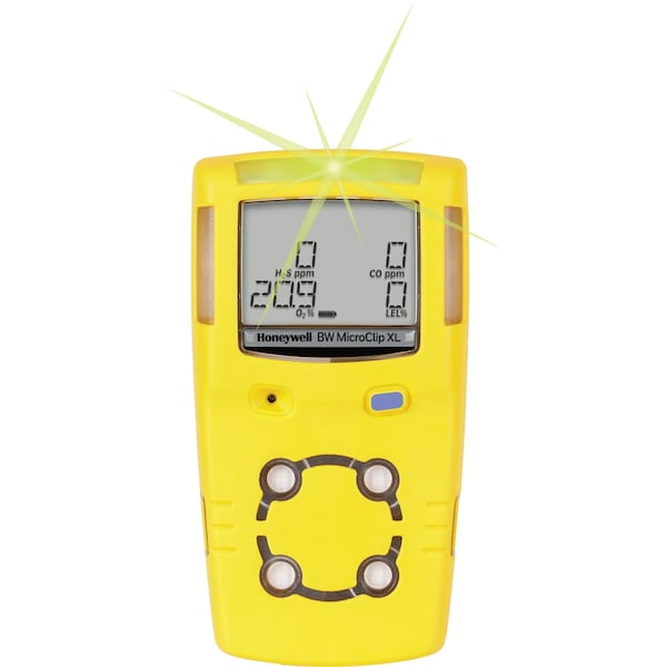 Honeywell Bw BW Technologies GasAlert MicroClip XL 4Gas Detector, XWHM MCXL-XWHM-Y-NA - main